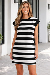 Monroe Sleeve Shift T Shirt Dress | Zarnesh