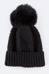 Women’s EMMEZ Raccoon Fur PomPom Cashmere Beanie | Zarnesh