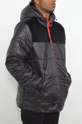 Men Padded Buffle Puffer Jacket | Zarnesh