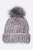 Women Chenille Texture Faux Fur Beanie | Zarnesh - Zarnesh
