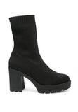 Women Zinnia Knitted Block Heeled Boots Zarnesh