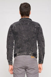 Men's Classic Denim Jacket - Black | Zarnesh