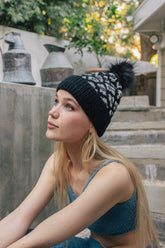 Women Leopard Knit Beanie | Zarnesh