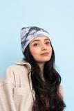 Women Tie Dye Cable Knit Beanie | Zarnesh
