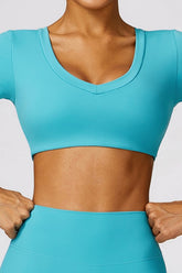 Women High Strength Tight Yoga Quick Drying One Piece Tops Zarnesh