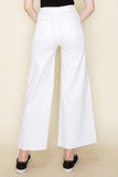 Women Western High Waist Raw Hem Vintage Flare Wide Leg Jeans Zarnesh