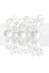 Women Mix Beads Iconic Stretch Bracelet Five PC Set Zarnesh