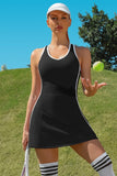 Women Bra V Neck Racerback Tennis Dress with Shorts | Zarnesh