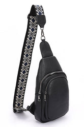 Women Guitar Strap Iconic Faux Leather Sling Bag | Zarnesh