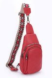 Women Guitar Strap Iconic Faux Leather Sling Bag | Zarnesh