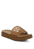 Women Woven Faux Sayura Woven Slip On Flatforms Sandal Zarnesh