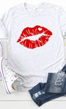 Women Red Lips Valentines Graphic Tee Plus Zarnesh - Zarnesh