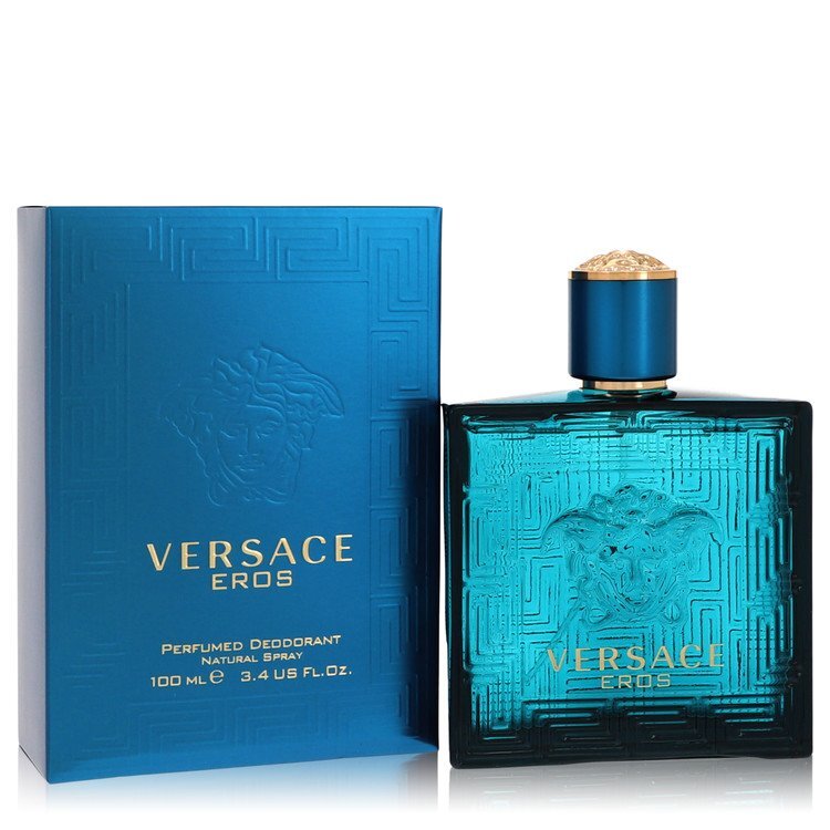 Men Fresh Versace Eros by Versace Deodorant Spray 3.4 oz Zarnesh