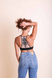 Women Tattoo Mesh Racerback Bralette Zarnesh