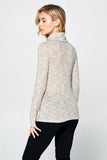 Women Long Sleeve Soft Knit Turtleneck Regular Fit Top Zarnesh