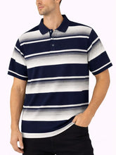 Classic Old School Striped Pique Polo Shirt | Zarnesh