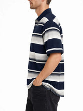 Classic Old School Striped Pique Polo Shirt | Zarnesh