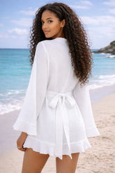 Cotton Muslin Lounge Set Top & Shorts 2-Piece | Zarnesh