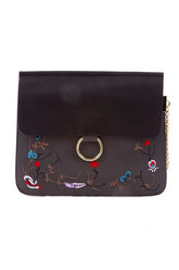 Floral Embroidered Envelope Crossbody Bag | Zarnesh
