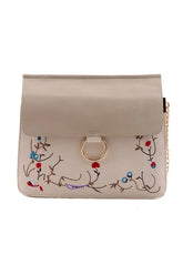 Floral Embroidered Envelope Crossbody Bag | Zarnesh