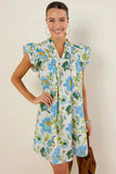 Giuliana Floral Sleeve Shift Mini Dress | Zarnesh