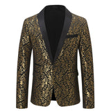 Men’s Blazer Floral Slim Fit Formal Tuxedo Jacket | Zarnesh