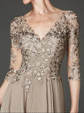 Illusion Lace Appliqué A Line Maxi Dress | Zarnesh