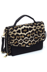 Leopard Envelope Flap Crossbody Organizer Bag | Zarnesh