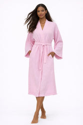 Lightweight Cotton Kimono Muslin Lounge Robe | Zarnesh