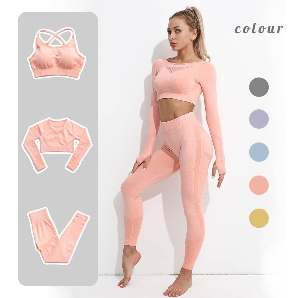 Long Sleeve Leggings & Sports Bra Set | Zarnesh