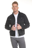 Men's 100% Cotton Denim Jacket - Black | Zarnesh