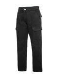 Men Cargo Cotton Zip Fly With Button High Rise Denim Pants Zarnesh
