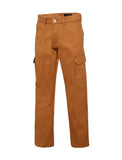 Men Cargo Cotton Zip Fly With Button High Rise Denim Pants Zarnesh