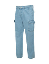 Men Cargo Cotton Zip Fly With Button High Rise Denim Pants Zarnesh