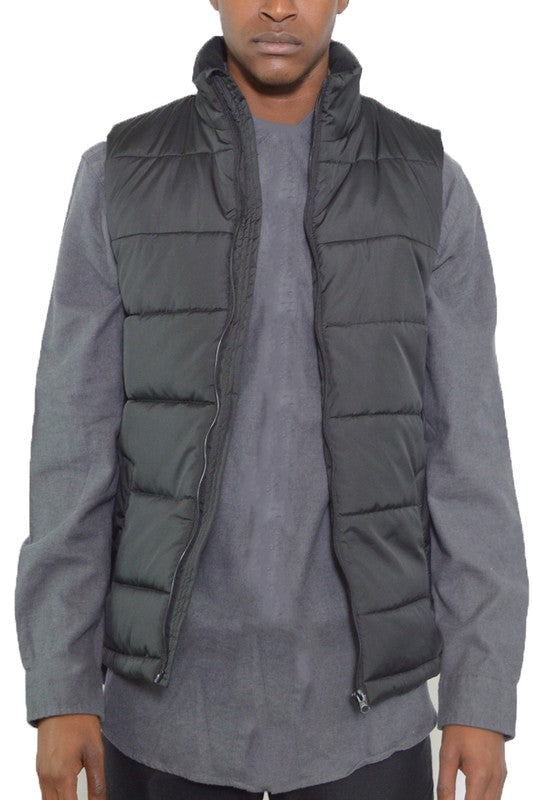 Men Padded Winter Two Tone Vest | Zarnesh