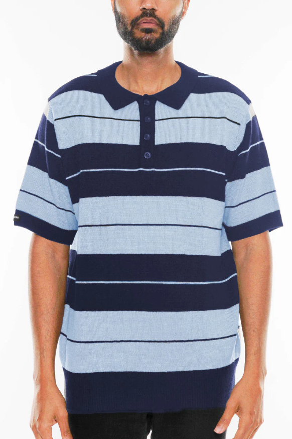 Men Polo Collar Button Charlie Brown Short Sleeve Shirt Zarnesh