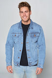Men's Red Label Quality Blue Faded Denim Jacket | Zarnesh