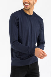 Men Solid Colour Soft to Touch Round Neck Sweater Zarnesh