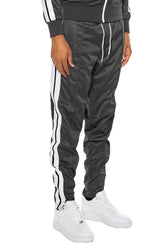 Men Striped Tape Track Pants | Zarnesh