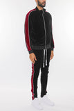 Men Plus Velour Track Jacket and Track Pant Set | Zarnesh