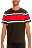 Men's 3-Stripes Cotton Tees Short Sleeve T-Shirt | Zarnesh
