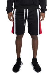 Men Weiv Color Block Stripe Sweat Shorts | Zarnesh