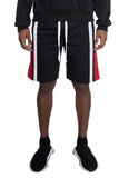 Men Weiv Color Block Stripe Sweat Shorts | Zarnesh