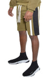 Men Weiv Color Block Stripe Sweat Shorts | Zarnesh