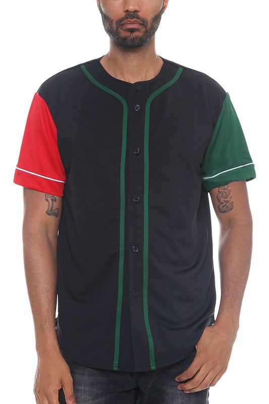 Men Solid Baseball T-Shirt Jersey | Zarnesh