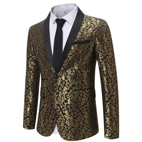 Men’s Blazer Floral Slim Fit Formal Tuxedo Jacket | Zarnesh