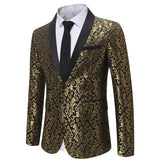 Men’s Blazer Floral Slim Fit Formal Tuxedo Jacket | Zarnesh