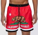 Men's California Republic Bear Swim Trunks Swim Shorts | Zarnesh