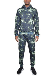 Men’s Camouflage Tracksuit Camo Hoodie Sweat Set | Zarnesh