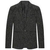 Men’s Casual Slim Fit One Button Heathered Blazer Jacket | Zarnesh